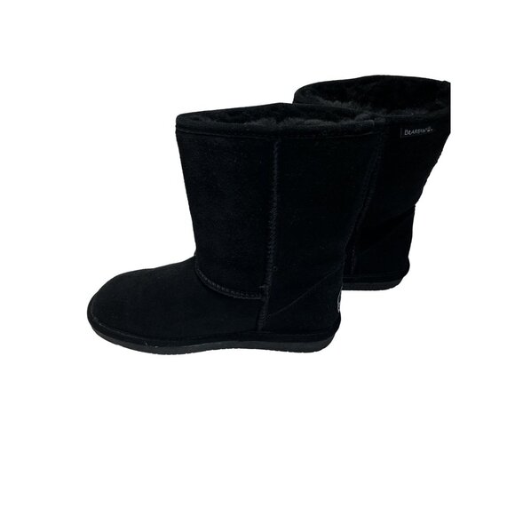 Bearpaw Womens Emma Short Boot Size 9 Sheepskin Wool Blend Black Winter Footwear - Picture 11 of 12